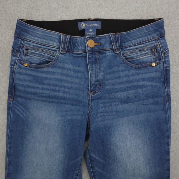 Democracy Ab‎ Solution Jeans Womens Size 10 Ankle Skimmer Denim Stretch Slimming - Picture 2 of 12